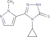4-Cyclopropyl-5-(1-methyl-1H-pyrazol-5-yl)-4H-1,2,4-triazole-3-thiol