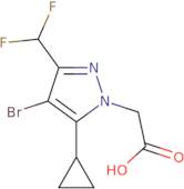 [4-Bromo-5-cyclopropyl-3-(difluoromethyl)-1H-pyrazol-1-yl]acetic acid