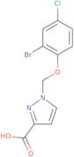 1-(2-Bromo-4-chlorophenoxymethyl)-1H-pyrazole-3-carboxylic acid
