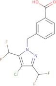 3-{[4-Chloro-3,5-bis(difluoromethyl)-1H-pyrazol-1-yl]methyl}benzoic acid