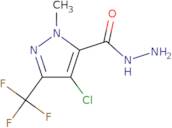 4-Chloro-1-methyl-3-(trifluoromethyl)-1H-pyrazole-5-carbohydrazide