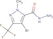 4-Bromo-1-methyl-3-(trifluoromethyl)-1H-pyrazole-5-carbohydrazide
