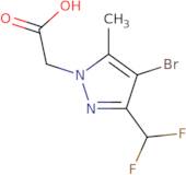 2-[4-Bromo-3-(difluoromethyl)-5-methyl-1H-pyrazol-1-yl]acetic acid