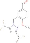 3-([3,5-Bis(difluoromethyl)-1H-pyrazol-1-yl]methyl)-4-methoxybenzaldehyde