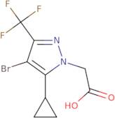 [4-Bromo-5-cyclopropyl-3-(trifluoromethyl)-1H-pyrazol-1-yl]acetic acid