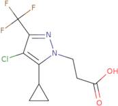 3-[4-Chloro-5-cyclopropyl-3-(trifluoromethyl)-1H-pyrazol-1-yl]propanoic acid