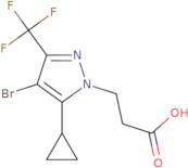 3-[4-Bromo-5-cyclopropyl-3-(trifluoromethyl)-1H-pyrazol-1-yl]propanoic acid