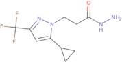3-[5-Cyclopropyl-3-(trifluoromethyl)-1H-pyrazol-1-yl]propanohydrazide