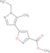 5-(1-Ethyl-5-methyl-1 H -pyrazol-4-yl)-isoxazole-3-carboxylic acid methyl ester