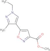 5-(1-Ethyl-3-methyl-1 H -pyrazol-4-yl)-isoxazole-3-carboxylic acid methyl ester