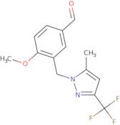 4-Methoxy-3-(5-methyl-3-trifluoromethyl-pyrazol-1-ylmethyl)-benzaldehyde