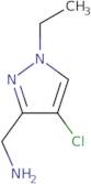 C -(4-Chloro-1-ethyl-1 H -pyrazol-3-yl)-methylamine hydrochloride