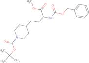 tert-Butyl 4-[(3R)-4-methoxy-4-oxo-3-(phenylmethoxycarbonylamino)butyl]piperidine-1-carboxylate