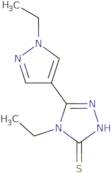4-Ethyl-5-(1-ethyl-1H-pyrazol-4-yl)-4H-1,2,4-triazole-3-thiol