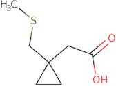 2-{1-[(Methylsulfanyl)methyl]cyclopropyl}acetic acid