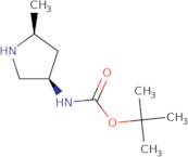 tert-butyl N-[(3R,5S)-5-methylpyrrolidin-3-yl]carbamate