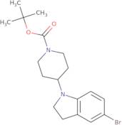 tert-Butyl 4-(5-bromo-2,3-dihydro-1H-indol-1-yl)piperidine-1-carboxylate