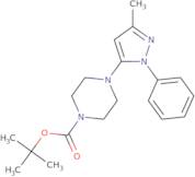 tert-butyl 4-(3-methyl-1-phenyl-1H-pyrazol-5-yl)piperazine-1-carboxylate
