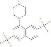 1-[2,6-Bis(trifluoromethyl)quinol-4-yl]piperazine