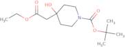 tert-Butyl 4-(2-ethoxy-2-oxoethyl)-4-hydroxypiperidine-1-carboxylate