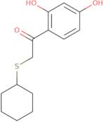 2-(Cyclohexylthio)-1-(2,4-dihydroxyphenyl)ethanone