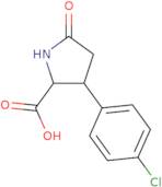 3-(4-Chlorophenyl)-5-oxopyrrolidine-2-carboxylic acid