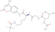 (S)-2-(2-((S)-2-Acetamido-4-methylpentanamido)acetamido)-N-(4-methyl-2-oxo-2H-chromen-7-yl)-6-(2...