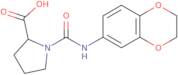 (2S)-1-[(2,3-Dihydro-1,4-benzodioxin-6-yl)carbamoyl]pyrrolidine-2-carboxylic acid