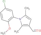 1-(5-Chloro-2-methoxyphenyl)-2,5-dimethyl-1H-pyrrole-3-carbaldehyde