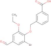 3-[(2-Bromo-6-ethoxy-4-formylphenoxy)methyl]benzoic acid