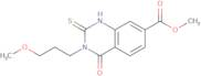 Methyl 3-(3-methoxypropyl)-4-oxo-2-sulfanyl-3,4-dihydroquinazoline-7-carboxylate