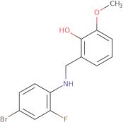 2-{[(4-Bromo-2-fluorophenyl)amino]methyl}-6-methoxyphenol