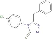 5-Benzyl-4-(4-chlorophenyl)-4H-1,2,4-triazole-3-thiol