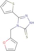 4-(Furan-2-ylmethyl)-5-(thiophen-2-yl)-4H-1,2,4-triazole-3-thiol