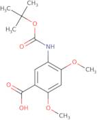 5-{[(tert-Butoxy)carbonyl]amino}-2,4-dimethoxybenzoic acid