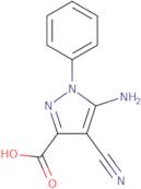 5-Amino-4-cyano-1-phenyl-1H-pyrazole-3-carboxylic acid