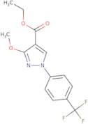 Ethyl 3-methoxy-1-(4-(trifluoromethyl)phenyl)-1H-pyrazole-4-carboxylate