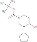 tert-Butyl 3-cyclopentyl-4-hydroxypiperidine-1-carboxylate