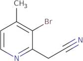 2-(3-Bromo-4-methylpyridin-2-yl)acetonitrile