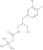 tert-Butyl N-{2-[(3-bromo-4-fluorophenyl)methyl]-3-hydroxypropyl}carbamate