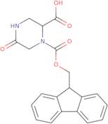 1-{[(9H-Fluoren-9-yl)methoxy]carbonyl}-5-oxopiperazine-2-carboxylic acid