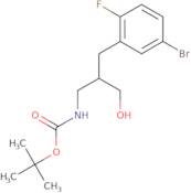 tert-Butyl N-{2-[(5-bromo-2-fluorophenyl)methyl]-3-hydroxypropyl}carbamate