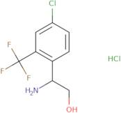 2-Amino-2-[4-chloro-2-(trifluoromethyl)phenyl]ethan-1-ol hydrochloride
