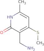 3-(Aminomethyl)-6-methyl-4-(methylthio)pyridin-2(1H)-one