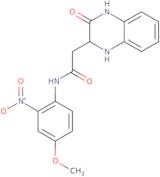 N-(4-Methoxy-2-nitrophenyl)-2-(3-oxo-1,2,3,4-tetrahydroquinoxalin-2-yl)acetamide