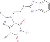 7-(2-Benzimidazol-2-ylthioethyl)-8-bromo-1,3-dimethyl-1,3,7-trihydropurine-2,6-dione