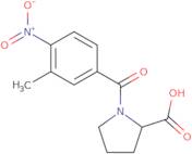 1-(3-Methyl-4-nitrobenzoyl)pyrrolidine-2-carboxylic acid