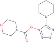 4-(Piperidin-1-yl)-1,2,5-thiadiazol-3-yl morpholine-4-carboxylate