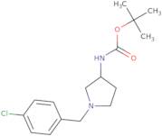 (R)-tert-Butyl 1-(4-chlorobenzyl)pyrrolidin-3-ylcarbamate