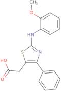 2-{2-[(2-Methoxyphenyl)amino]-4-phenyl-1,3-thiazol-5-yl}acetic acid